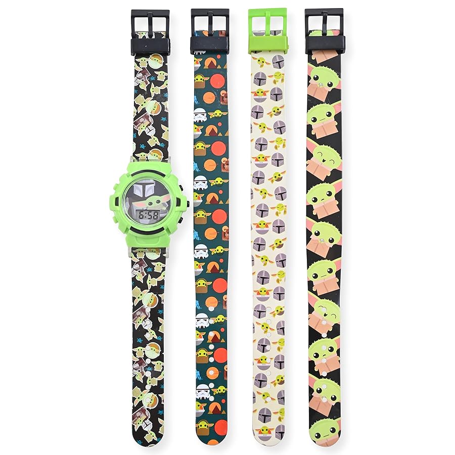 Amazon.com: Accutime Lucasfilm Star Wars Baby Yoda Kids